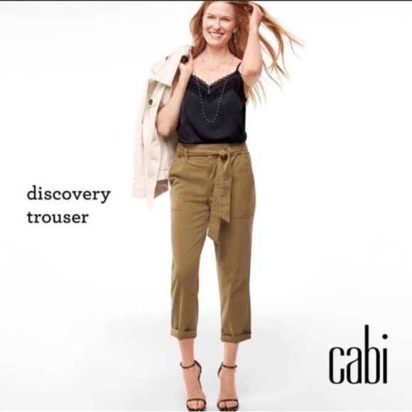 CAbi Pants - CAbi Discovery Trouser Pants Paper Bag High-Rise Brown Women’s Size 14